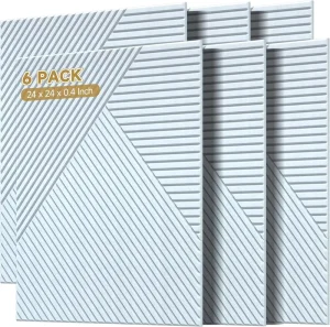 Custom Pure White Modern Wood Grain PET Felt Acoustic Panel Grooved UV Printed Soundproof Wall Ceiling Office Hotel Decorative