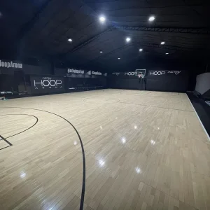 Custom Removable Panel Solid Wood Sports Floor with Snake Springs