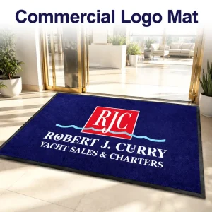 Custom Rugs with Logo Rubber Mats Heavy Duty Commercial Entrance Mat Outdoor Rug with Personalized Logo for Storefront