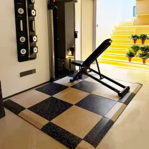 Custom Safety Heavy Duty Shock Absorbing Rubber Flooring Interlocking Rubber Flooring Tile for Gym
