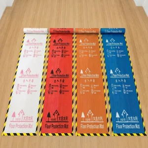 Custom-Size 0.6-4 mm Self-Adhesive Waterproof Oil-Proof Temporary Floor Protection Film for Carpet and Tile Surfaces