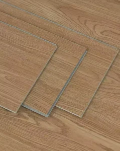 Custom Size 3mm SPC Flooring with Click Lock, Eco-Friendly, Waterproof, Anti-Scratch, Traditional Design, Plain Surface for Hotels