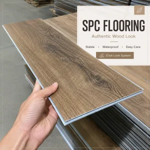 Custom Size Color Pattern SPC Flooring OEM ODM Waterproof Vinyl Plank for Home Hotel Office Commercial Durable Wear Resistant
