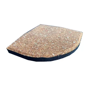 Custom Size EPDM Rubber Mat Corner Protector Anti-Slip Shock-Absorbing Flooring Corner Guard for Gyms and Fitness Areas