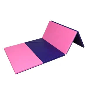 Custom-Size Foldable PU Yoga and Gym Mat, Waterproof Anti-Slip Soft Foam Tumbling Exercise Mat