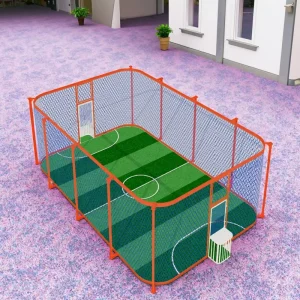 Custom Size Futsal Boundary-free Football Court Sport Equipment Football Pitch With Artificial Turf Interlocking Sports Floor