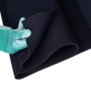 Custom Size High Density EPDM Solid Rubber Sheet Anti-Slip Abrasion Resistant Black Rubber Mat for Workshop Industrial Flooring