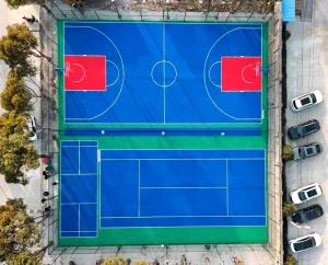 Custom Size Portable PP 3×3 Basketball Court Indoor Sports Interlocking Eco Friendly High Density Floor Tiles 15mm Badminton