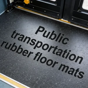 Custom Size Waterproof Bus Rubber Flooring Eco Friendly Shock Absorption Noise Reduction Rubber Floor Mats Cutting for