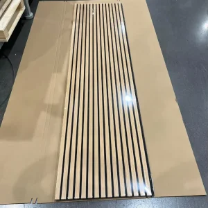 Custom Sound absorbing Wood Grain Soundproof Panels Modern Moisture Proof Design for Household Hotel Commerce Interior Wallboard