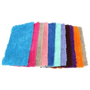 Custom Thick Modern Chenille Anti-Slip PVC Floor Mat Carpet for Home and Hotel Use Water Absorbent