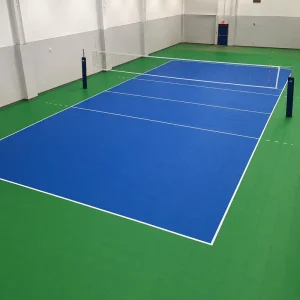 Custom Volleyball Court Surface Custom PP Modular Flooring for Sports Complexes Clubs Hotels and Community Venues