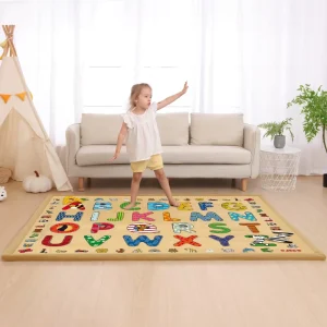 Custom Water Resistant Kids Floor Rug Children’s Napping Carpet Crawling Kid Play Room Mat