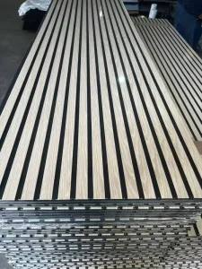 Custom Wood Slat Acoustic Panel Sound Absorbing Wall Panel for Interior Decoration and Noise Reduction