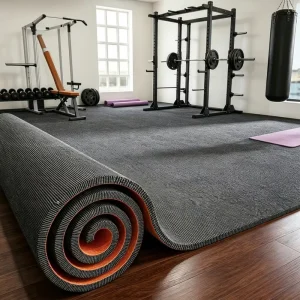 Custom XXXXL Extra Large Floor Mats Non Slip Fitness Flooring Mats Home Gym And Commercial Use Rug