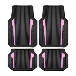 Customizable Color-Edged Rubber Car Floor Mats, 6mm Thick, All-Season, Direct Factory