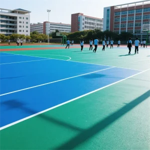 Customizable Design Multi Sport Eco Friendly Anti Slip Rubber Floor for Basketball Badminton & More Indoor Outdoor Use