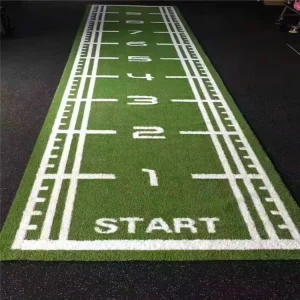 Customizable High Density Gym Artificial Grass Mat with Custom Logo Wear Resistant Exercise Turf