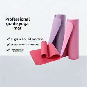 Customizable Household NBR Yoga Mat Extra Thick Non-Slip Widened Rectangular 183 cm Striped Dance Sports Floor Mat