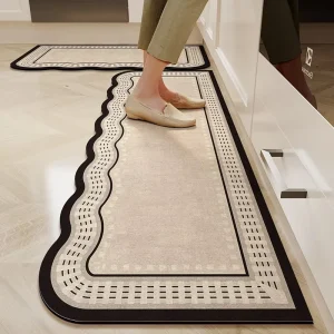 Customizable Non-Slip Waterproof PVC Kitchen Floor Mats Grease-Proof Cushioned Washable