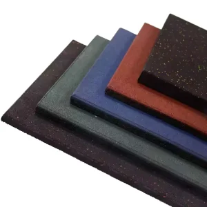 Customizable Outdoor Gym Anti Static Rubber Mat Flooring 15mm 50mm 50cm*50cm Unisex Fitness Equipment
