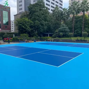 Customizable Surface Color Professional Sports Court Flooring Indoor Outdoor Acrylic Pickleball Tennis Courts Eco Friendly Shock