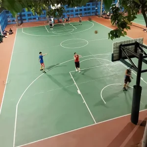 Customize Acrylic Paints Basketball Tennis Badminton Court Flooring Hard Floor Coating Wet Pour Sports Court Eco Friendly