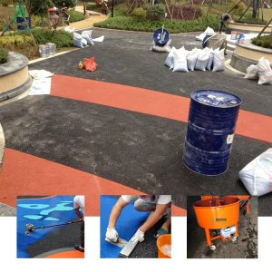 Customize Color EPDM Crumb Rubber Granule Eco Friendly Shock Absorption Factory Elastic Rubber for Playground Runway