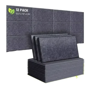 Customize Size Sound Absorbing Panels 9mm Polyester Fiber Acoustic Wall Panel square PET Felt for Interior Decoration
