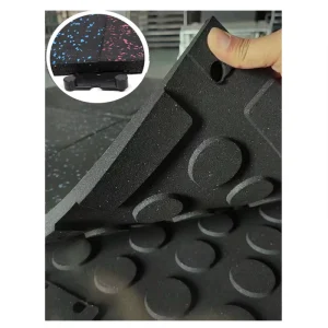 Customized 1000*1000mm Rubber Gym Flooring Tiles for CrossFit