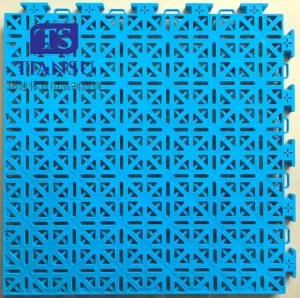 Customized 30.48×30.48cm Durable PP Eco-Friendly Interlocking Basketball Court Floor Tiles 96% Bounce Rate