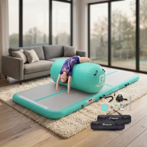Customized 3m 5m 6m 10m 12m 15m Inflatable Gym Mat Air Track Tumbling Mat Roller Set Mini Air Gymnastics Floor