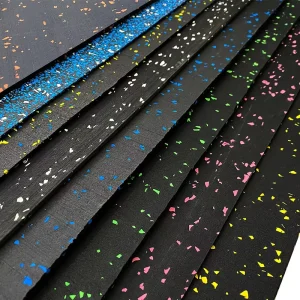 Customized Anti Slip Shock Absorption Noise Insulating Gym Rubber Flooring Rolls EPDM 3MM 12MM