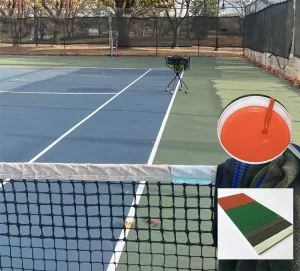 Customized Color Elastic Acrylic Paint Outdoor Anti-Slip Eco-Friendly Shock Absorption Sports Court Floor Surface for Tennis