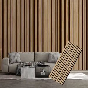 Customized Color Size OEM ODM Modern Decoration Wood Slat Acoustic Wall Panels for Wood Recording Studio