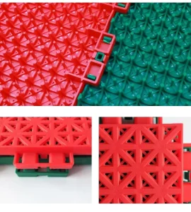 Customized Colors Plastic Modular Floor Tiles for Outdoor Basketball Sports Court Flooring