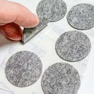 Customized Die-Cut Floor Protection Felt Pads, Adhesive Anti-Slip Furniture Pads for Chair, Desk, Table, and Sofa Legs