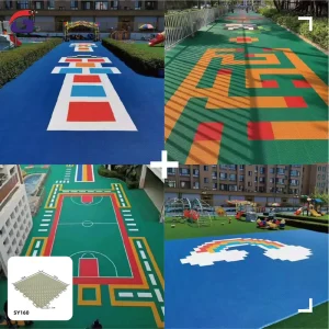 Customized Durable Plastic PP Interlock Waterproof Eco-Friendly Basketball Tennis Court Floor Tiles 25x25x1.3cm Easy Clean