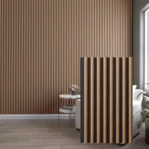 Customized Eco-Friendly Modern Sound Proof Wood Acoustic Wall Panels NRC 0.9 Waterproof for Living Room Bedroom Interior