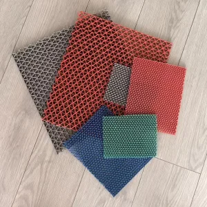 Customized Eco-Friendly Washable PVC S Mats Anti-slip Waterproof Square Medium Thickness Geometric Pattern Home Hotel Floor Use