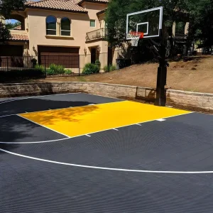 Customized Eco Friendly Waterproof Basketball Court for Backyard Shock Absorption Durable Interlocking Flooring Tiles 10 Years