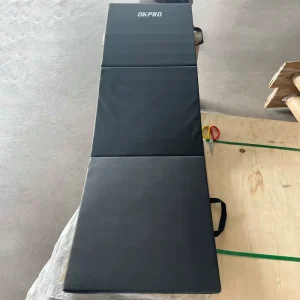 Customized Folding Exercise Mat PU Foam Trifold Fitness Gymnastics Mat