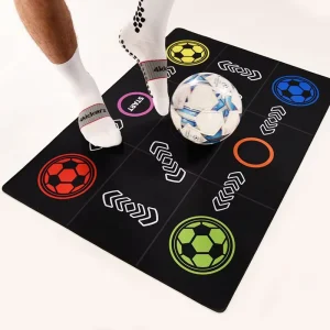 Customized Football Footwork Training Mat Rubber Soccer Skills Trainer Mat for Dribbling