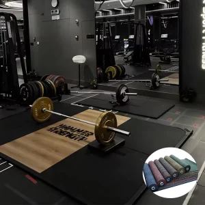 Customized High Density EPDM Rubber Gym Flooring Rolls Shock-Absorbing Sports Mats
