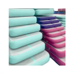 Customized Inflatable Air Track Mat Gymnastics Tumbling Mat with Electric Air Pump Training Kids Gym Yoga