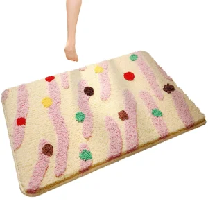 Customized Irregular Decorative Pile Surface Non-slip Floor Mat Medium-density Ultra-fine Modern Home