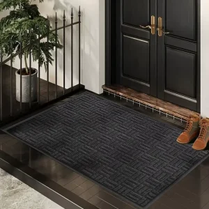 Customized Modern Washable Rubber Door Mat for Indoor Outdoor Use Non-Slip Custom Color & Pattern