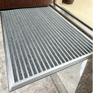 Customized Non-Slip Aluminum Entrance Door Mat Durable Floor Carpet Dust Proof Aluminum Matting