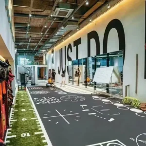 Customized PVC Non-Slip Gym Flooring Mat for Indoor Sports and Functional Fitness