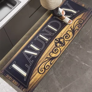 Customized Rubber Laundry and Kitchen Mat with Natural Rubber Backing